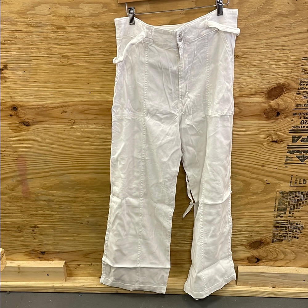 Hudson Jeans White Cargo Pants Relaxed Fit